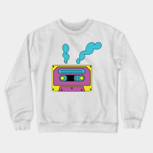 Retro Music Cassette Tape Graffiti Art Crewneck Sweatshirt